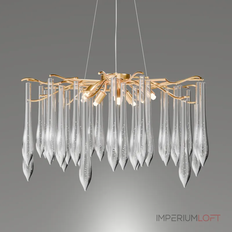 Подвесная люстра LIGHTERA Dewdrop LE302L-8G Подвесная люстра LIGHTERA Dewdrop LE302L-8G