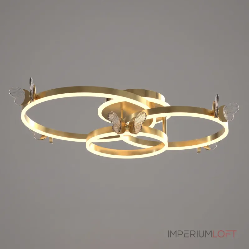 Потолочная люстра LIGHTERA Moth LE309L-3G Потолочная люстра LIGHTERA Moth LE309L-3G