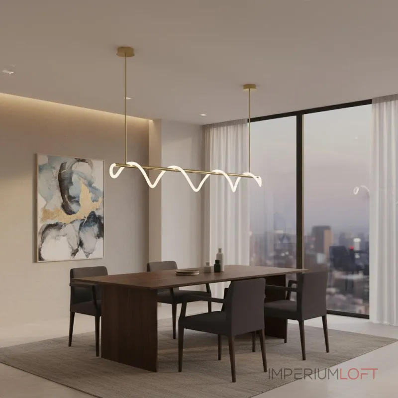 Люстра на штанге LIGHTERA Nyasa LE117L-150GA WIFI Люстра на штанге LIGHTERA Nyasa LE117L-150GA WIFI