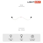 Настенный светильник LIGHTERA Tura LE103W-158BA STEEL