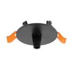 Чаша потолочная встраиваемая Ø60 д/подвода питания 510117 на 48В черная Lightstar Due Hermes 510007