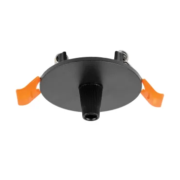 Чаша потолочная встраиваемая Ø60 д/подвода питания 510117 на 48В черная Lightstar Due Hermes 510007