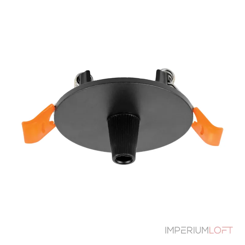 Чаша потолочная встраиваемая Ø60 д/подвода питания 510117 на 48В черная Lightstar Due Hermes 510007