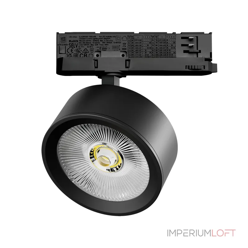 Трековый светильник с адаптером Lightstar Alta Pro A5647QT