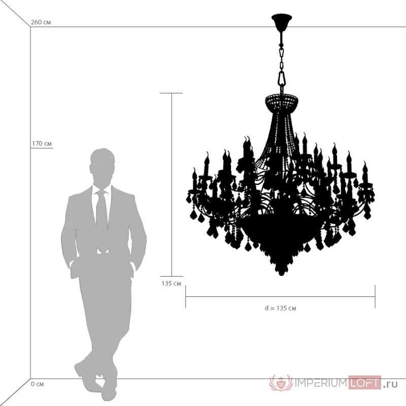 Люстра подвесная Classic Lightstar 700514 от ImperiumLoft