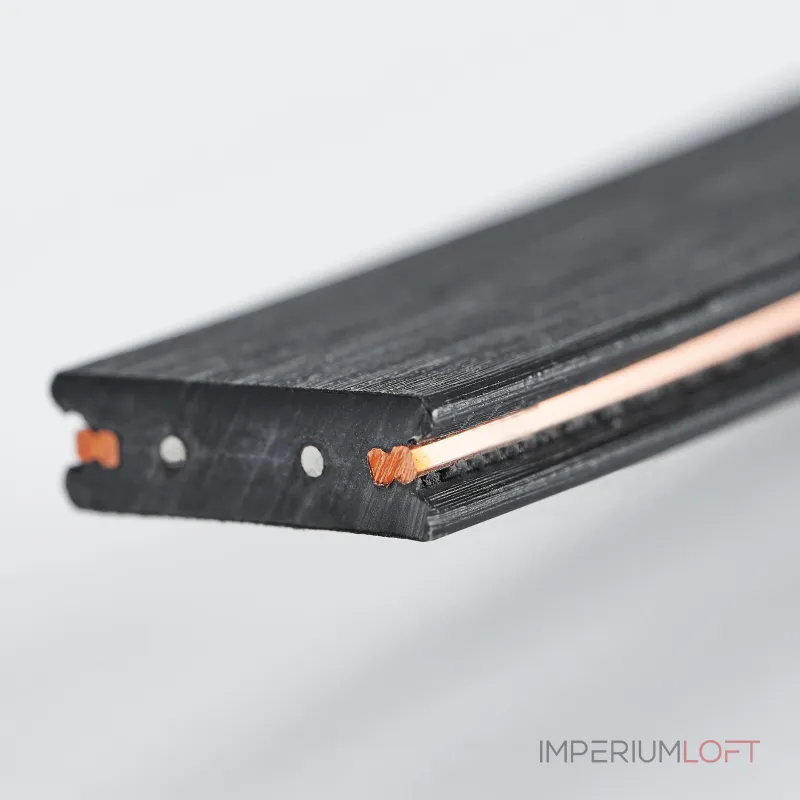 Шинопровод гибкий 48V 10м черный Lightstar Due Hermes 510107