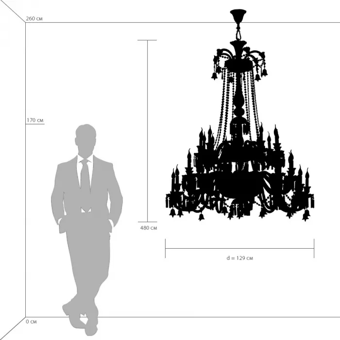 Подвесная люстра Osgona Campana 716364 от ImperiumLoft