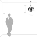 Подвесная люстра Osgona Elegante 708054 Цвет арматуры хром Цвет плафонов прозрачный от ImperiumLoft