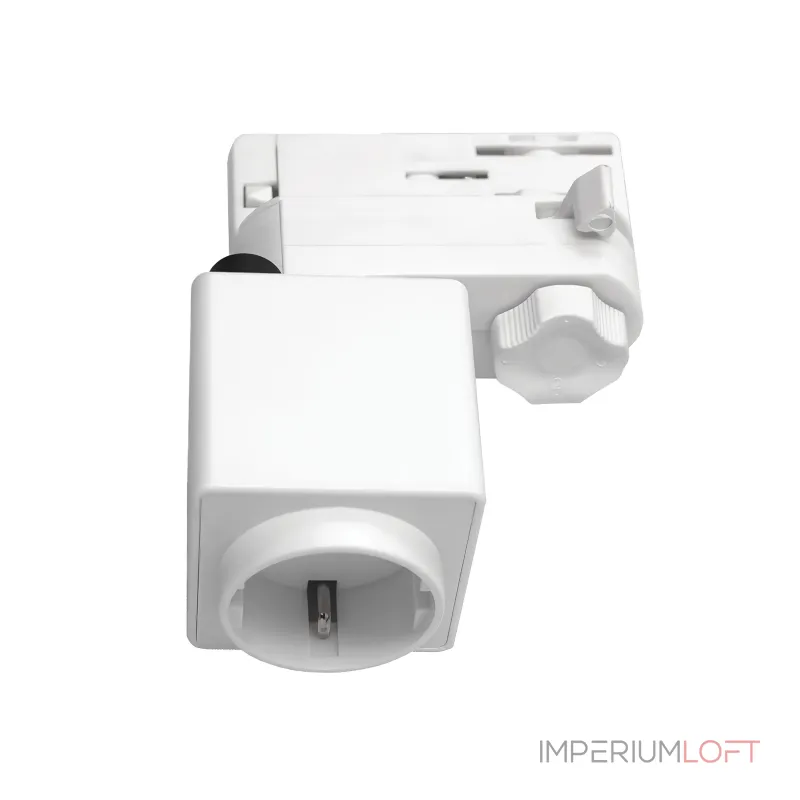 Адаптер для светильника с розеткой Shuko к треку 5030xx-R/5040xx-(F)/(R) Lightstar Quattro 594006-WSA