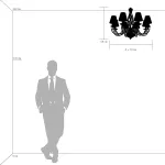 Подвесная люстра Osgona Alveare 702104 Цвет арматуры хром Цвет плафонов хром от ImperiumLoft