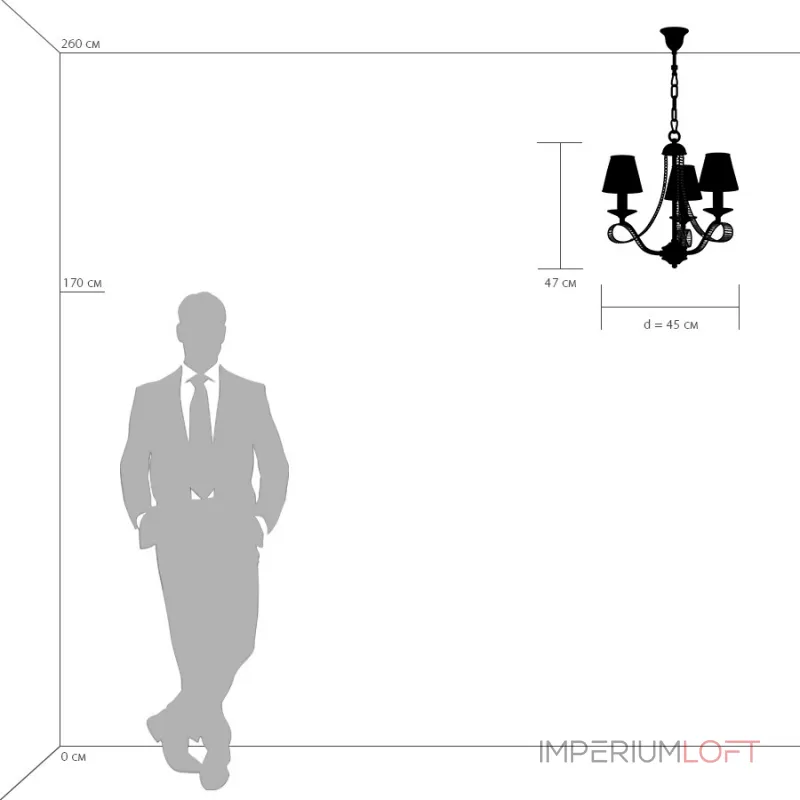 Подвесная люстра Lightstar Riccio 705032 Подвесная люстра Lightstar Riccio 705032