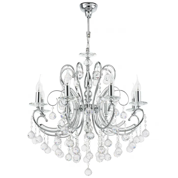 Подвесная люстра Osgona Elegante 708084 Цвет арматуры хром Цвет плафонов прозрачный от ImperiumLoft