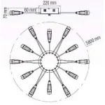 Потолочная люстра Horoz Electric Favori HRZ00002180