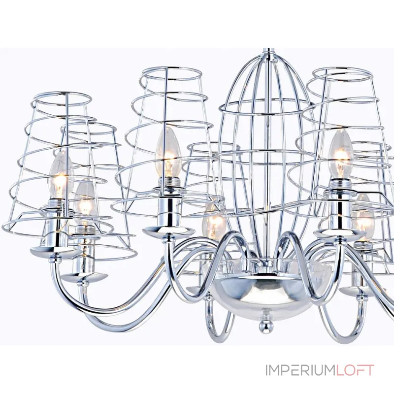 Подвесная люстра Arte Lamp Cage A4320LM-8CC Подвесная люстра Arte Lamp Cage A4320LM-8CC