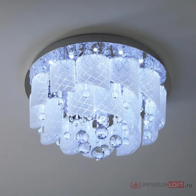 Потолочная люстра Eurosvet Cascade 80117/8 хром/белый от ImperiumLoft