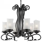 Подвесная люстра Arte Lamp Scroll A7915LM-6BK