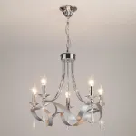 Подвесная люстра Eurosvet Adelia 60064/5 хром от ImperiumLoft