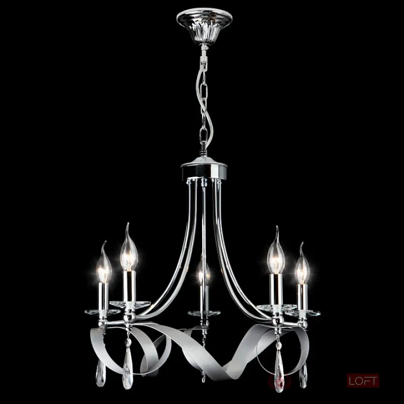 Подвесная люстра Eurosvet Adelia 60064/5 хром от ImperiumLoft