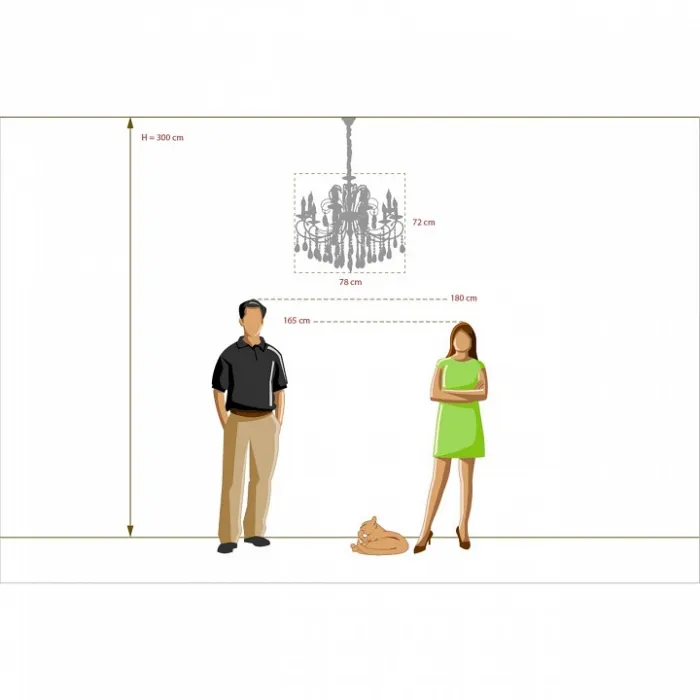 Подвесная люстра MW-Light Адель 6 373012910 от ImperiumLoft