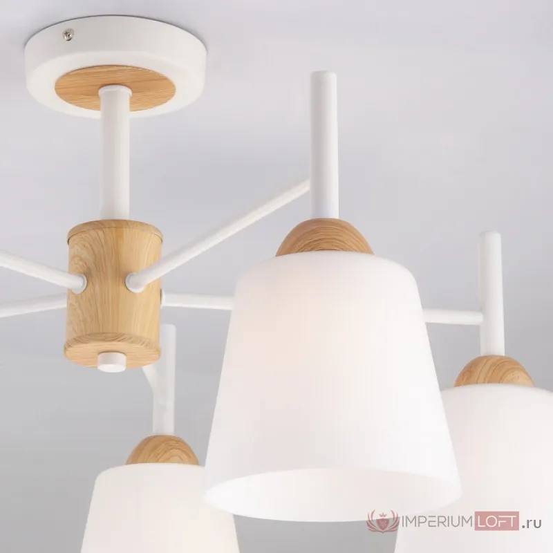 Люстра на штанге Eurosvet Fresco 70085/5 белый от ImperiumLoft
