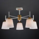 Люстра на штанге Eurosvet Fresco 70085/5 белый от ImperiumLoft