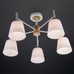 Люстра на штанге Eurosvet Fresco 70085/5 белый от ImperiumLoft