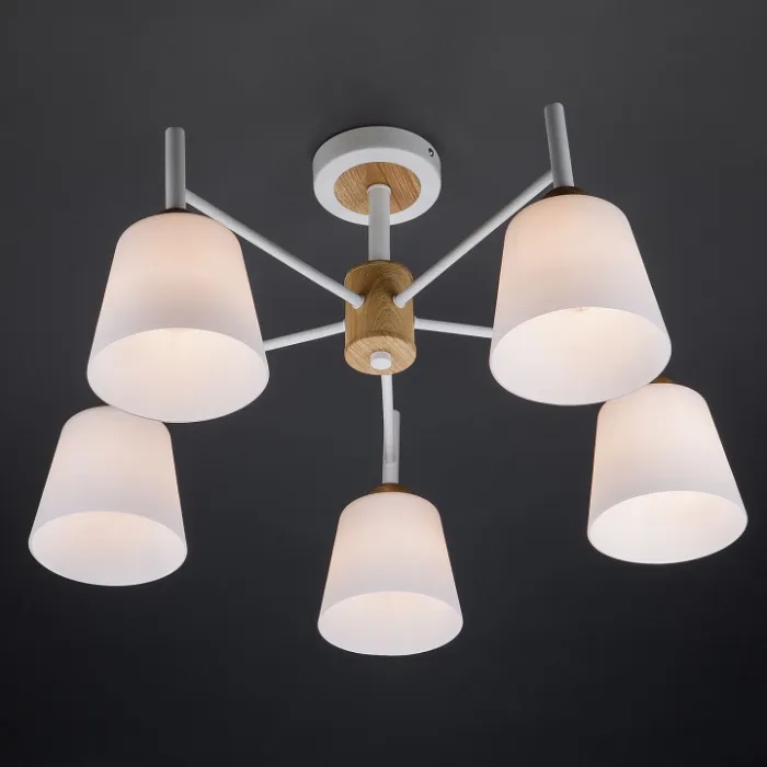 Люстра на штанге Eurosvet Fresco 70085/5 белый от ImperiumLoft