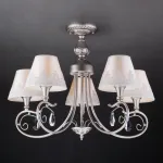Люстра на штанге Eurosvet Incanto 60069/5 серебро от ImperiumLoft