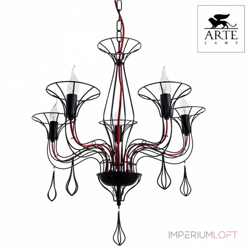 Подвесная люстра Arte Lamp Artefact A3225LM-5BK