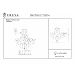 Люстра на штанге Freya Chabrol FR2302CL-04S от ImperiumLoft