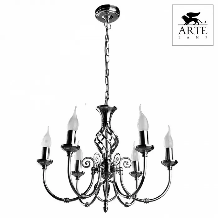 Подвесная люстра Arte Lamp Zanzibar A8392LM-6SS от ImperiumLoft