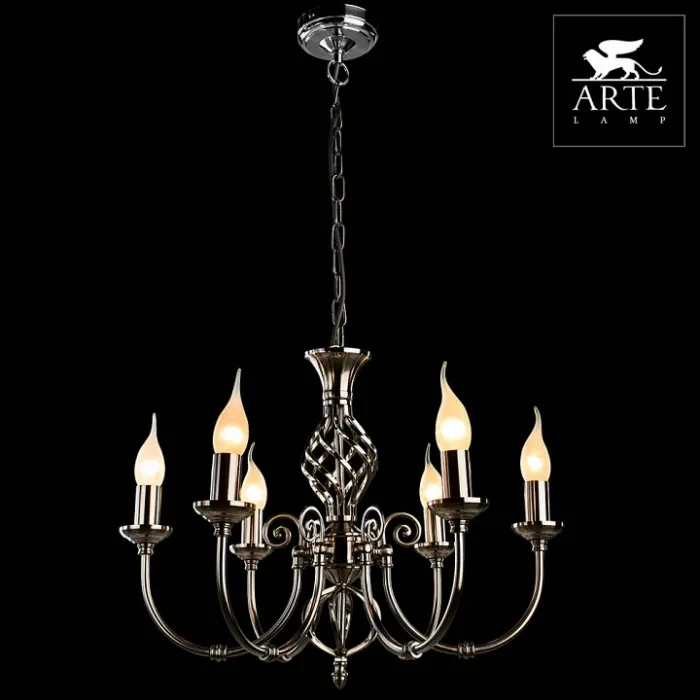 Подвесная люстра Arte Lamp Zanzibar A8392LM-6SS от ImperiumLoft
