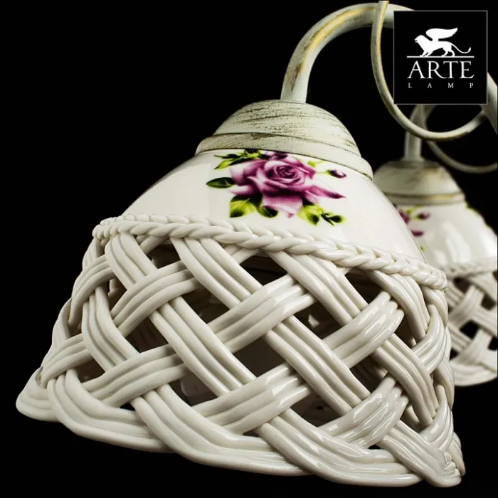 Подвесная люстра Arte Lamp Wicker A6616LM-5WG от ImperiumLoft