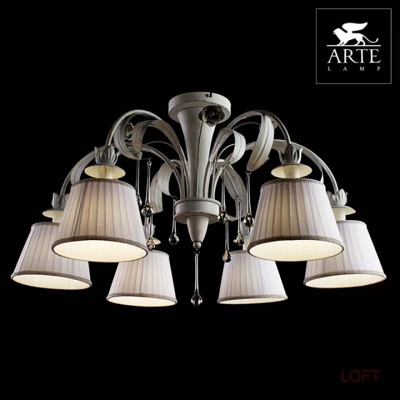 Потолочная люстра Arte Lamp Borgia A8100PL-6WG Потолочная люстра Arte Lamp Borgia A8100PL-6WG