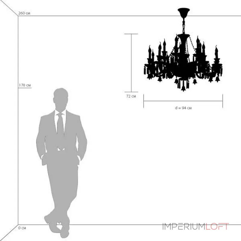 Подвесная люстра Osgona Campana 716154 от ImperiumLoft