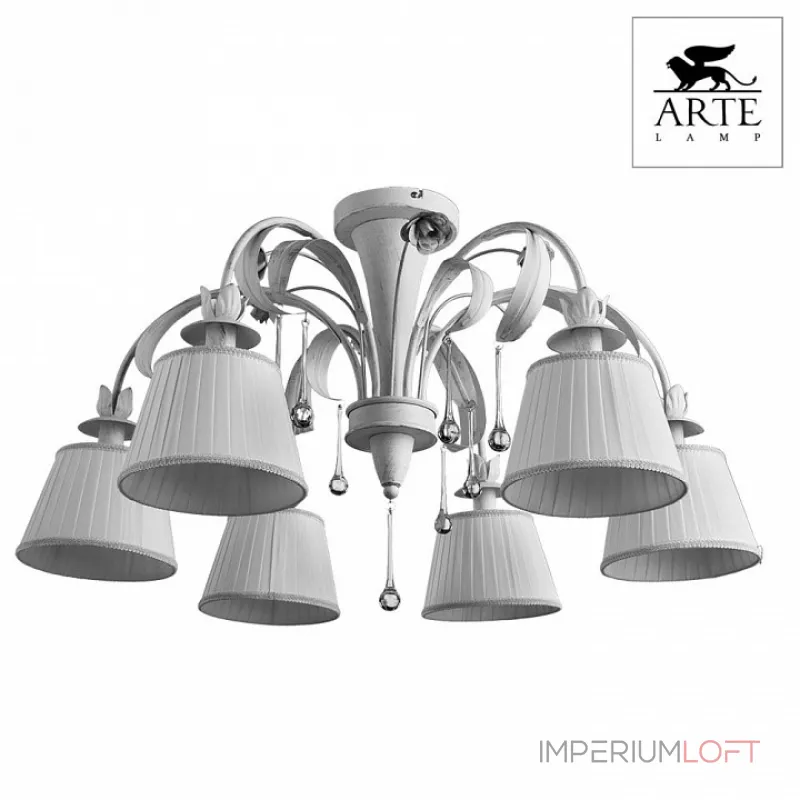 Потолочная люстра Arte Lamp Borgia A8100PL-6WG Потолочная люстра Arte Lamp Borgia A8100PL-6WG