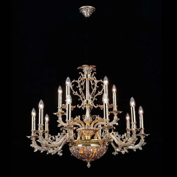 Подвесная люстра Lucia Tucci Firrnze FIRENZE 1780.15.3 antique gold от ImperiumLoft
