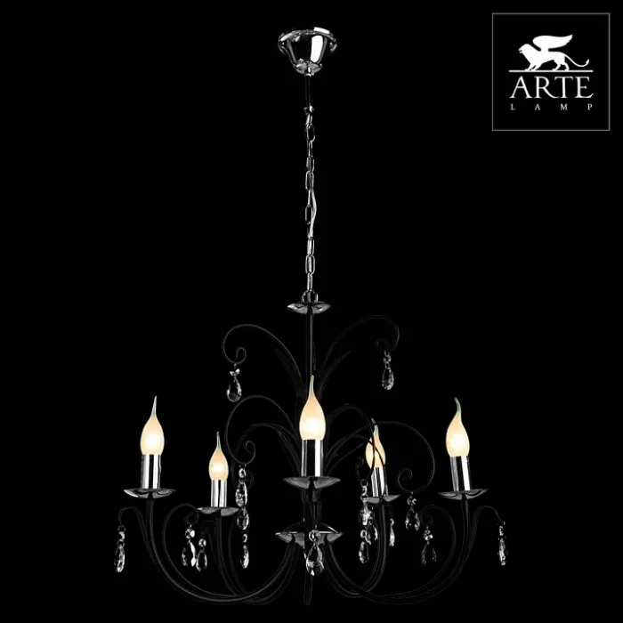 Подвесная люстра Arte Lamp Romana A1742LM-5BK от ImperiumLoft