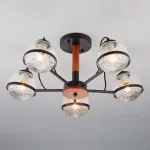 Люстра на штанге Eurosvet Livia 70081/5 черный от ImperiumLoft