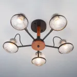 Люстра на штанге Eurosvet Livia 70081/5 черный от ImperiumLoft