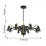 Люстра на штанге Favourite Fabia 2300-8P от ImperiumLoft