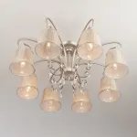Люстра на штанге Eurosvet Liona 60065/8 серебро от ImperiumLoft