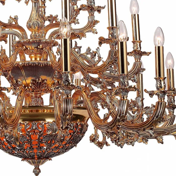 Подвесная люстра Lucia Tucci Firrnze FIRENZE 1780.30.3 antique gold от ImperiumLoft