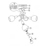 Потолочная люстра Globo Elliott 54351-3 от ImperiumLoft