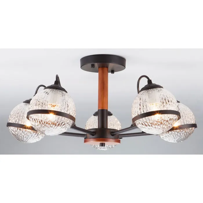 Люстра на штанге Eurosvet Livia 70081/5 черный от ImperiumLoft