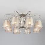 Люстра на штанге Eurosvet Liona 60065/8 серебро от ImperiumLoft