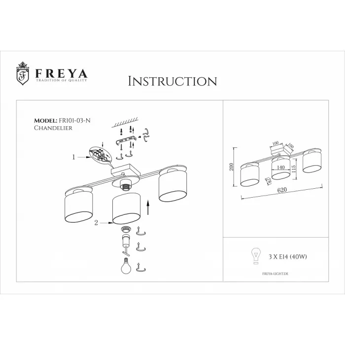 Потолочная люстра Freya Bice FR5101-CL-03-CN от ImperiumLoft