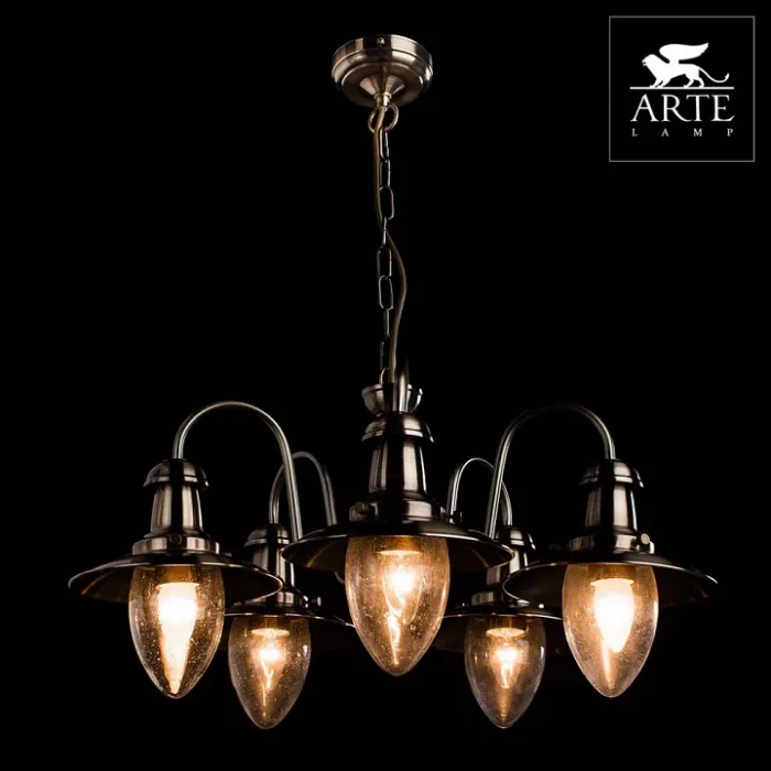 Подвесная люстра Arte Lamp Fisherman A5518LM-5AB от ImperiumLoft