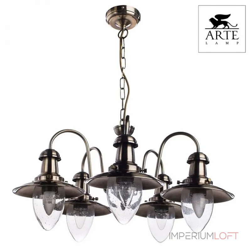 Подвесная люстра Arte Lamp Fisherman A5518LM-5AB
