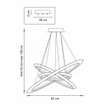 Подвесная люстра Lightstar Saturno 748142 от ImperiumLoft